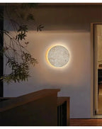 Natural Yellow Cave Stone Led Sconce Lamp Nordic Minimalist Wabi Sabi Home Decoration Living Room Bedside Corridor Wall Lights
