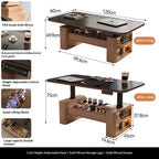 Any Size Custom Nordic Style Electric Lift Coffee Table Sturdy Durable Living Room Home Luxury Multi Functional Tea Table Furnit