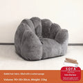 Any Size Custom Rabbit Fur Lazy Sofa Crushed Sponge Filling Soft Wrapped Feeling Vacuum Compressed Shipping Cozy Living Room Cas