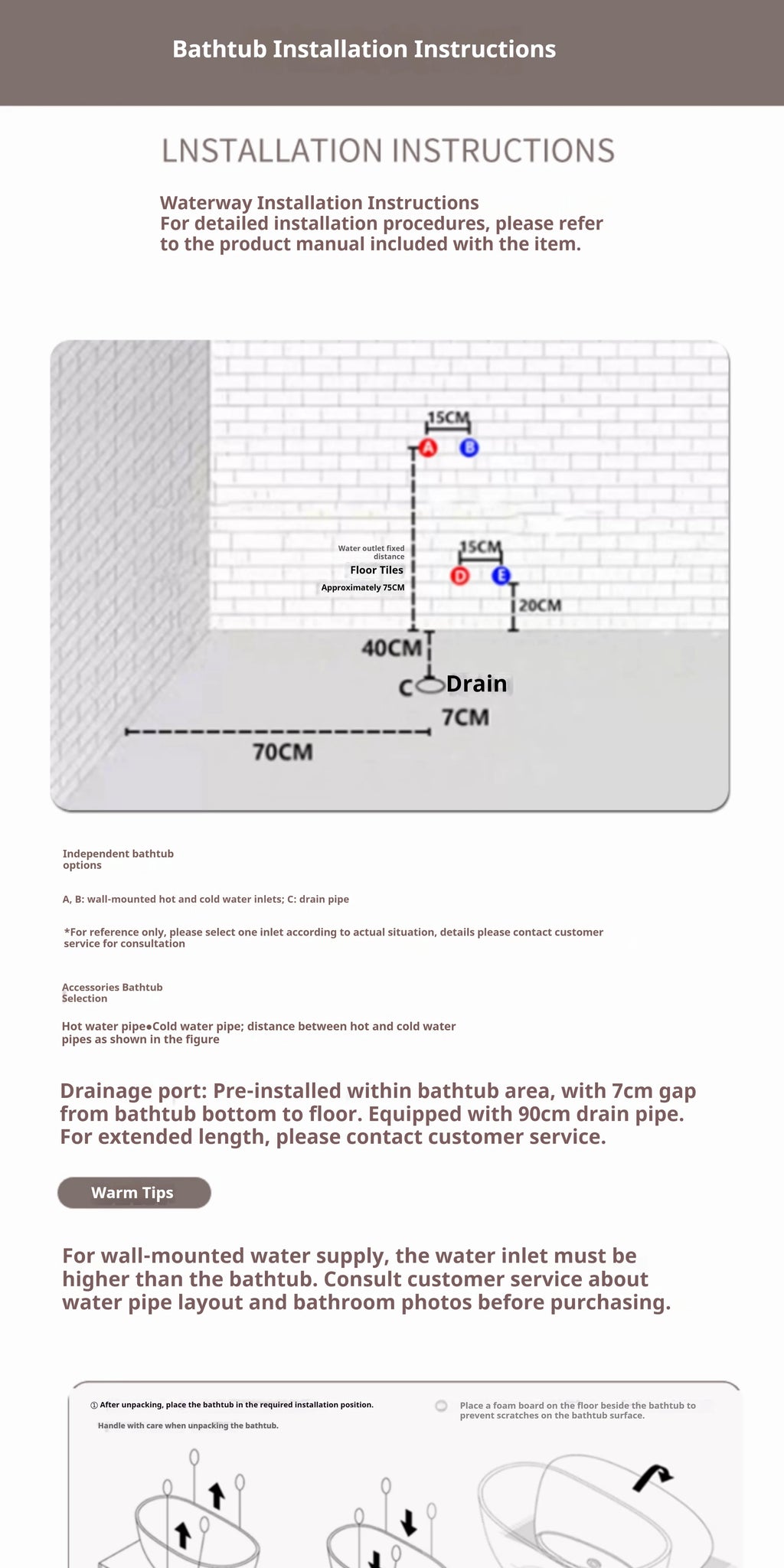 Any Size Custom Italian Luxury Egg Shaped Bathtub Freestanding Soaking Tub Villa Bathroom Spa Whirlpool Tub Modern Luxury Design