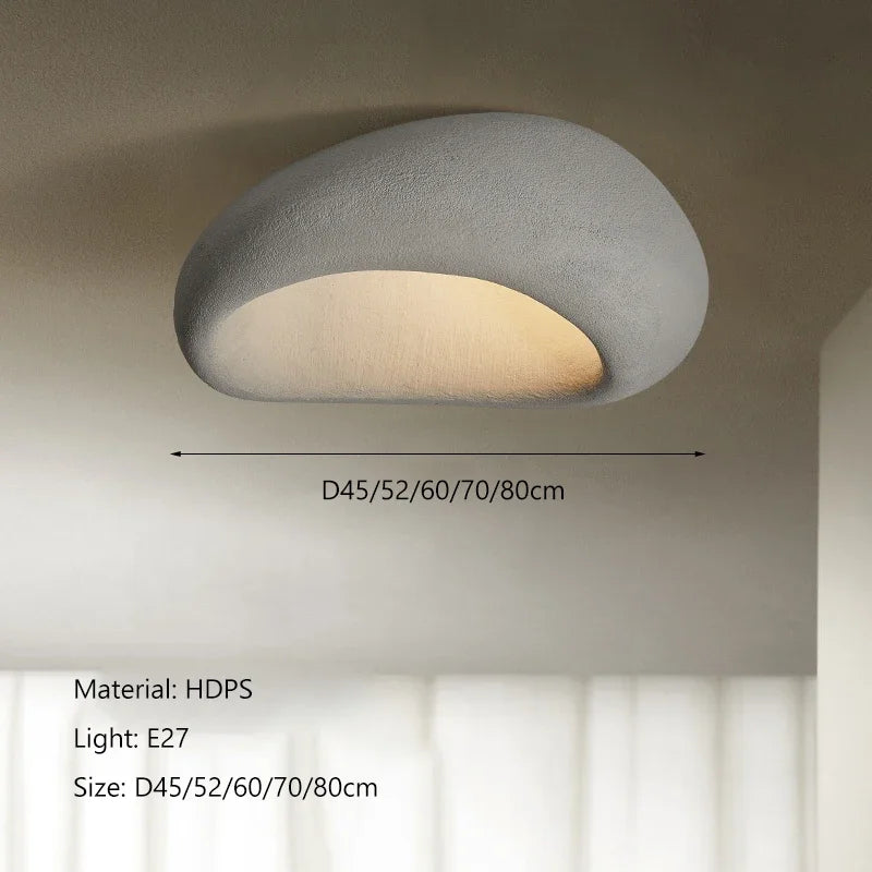 Nordic Minimalist Wabi Sabi Cream Wind Led Ceiling Lamps Chandelier Lustre Living Dining Room Home Decor Bedroom Lights Fixture