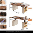 Any Size Custom Nordic Style Electric Lift Coffee Table Sturdy Durable Living Room Home Luxury Multi Functional Tea Table Furnit
