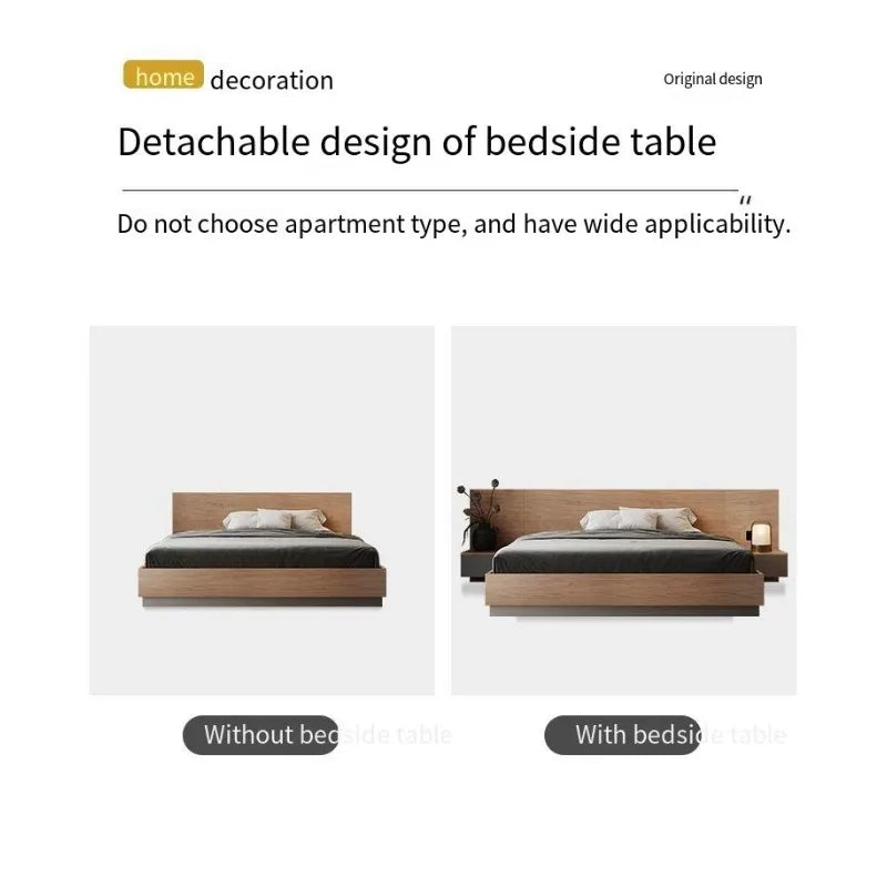 Unique European Double Bed Platform Elegant Pretty Solid Wood Luxury Bed Bases Bedroom Modern Camas Queen Size Furniture Home