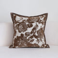 Coffee Brown Maillard Cushion Cover Retro Geometric Jacquard Pillow Case Wabi Sabi Pillow Covers Decorative Modern Luxury Home