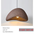 2026 New Model Wabi Sabi Pendant Lamp Living Room Dining Table Bedroom LED Ceiling Chandelier Light Home Decor E27 Hanging Lamp