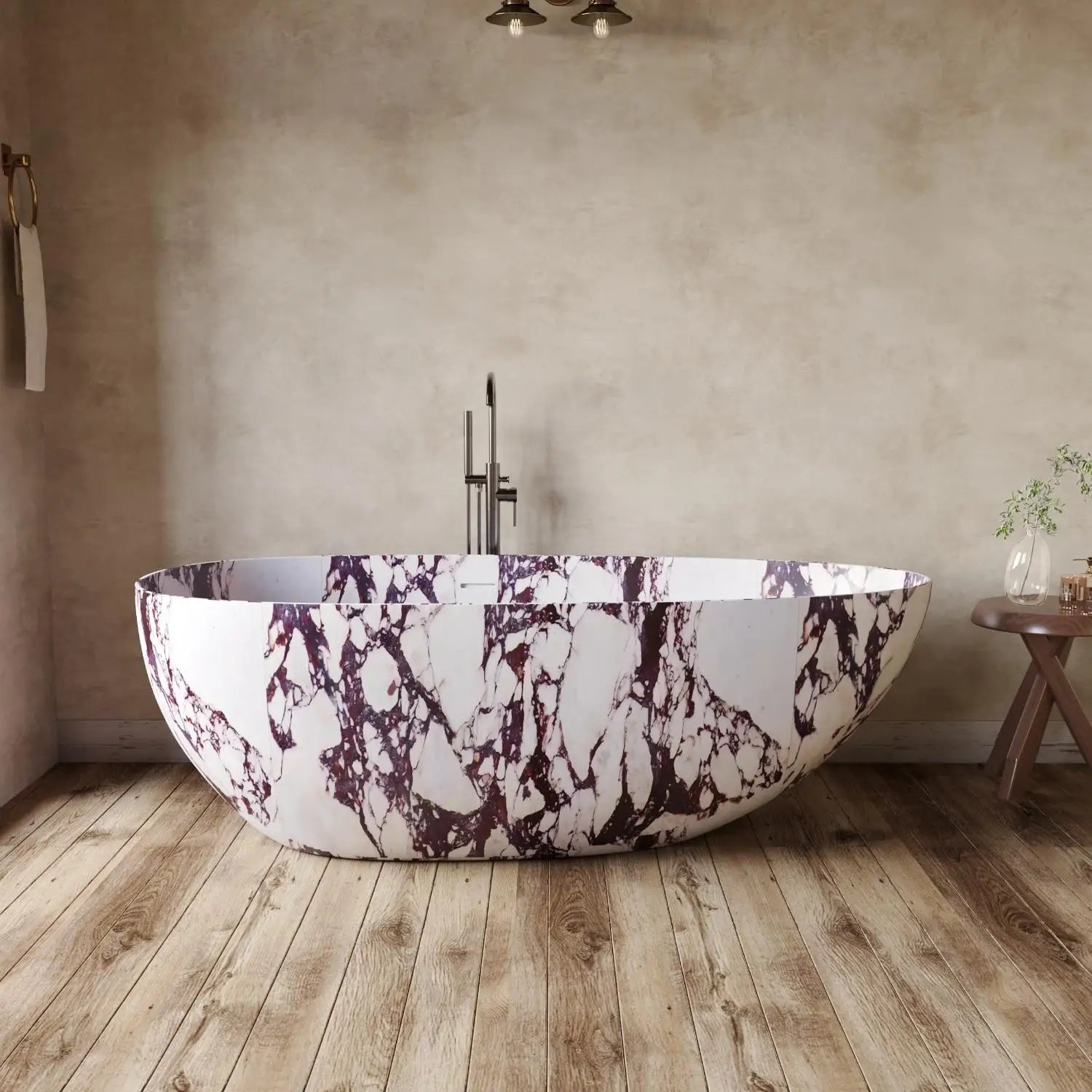 Any Size Custom Italian Luxury Egg Shaped Bathtub Freestanding Soaking Tub Villa Bathroom Spa Whirlpool Tub Modern Luxury Design