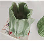 Creative Stacking Ceramic Vase Minimalism Flower Pots Desk Decoration Flowers Arrangement Floral Vases Room Aesthetic Decor