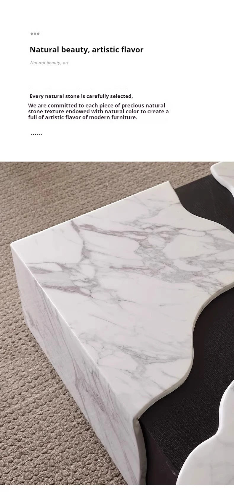 Any Size Custom Square Marble Coffee Table Italian Minimalist Viral Design Spacious Living Room Heat Scratch Resistant Customiza