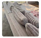 Any Size Custom Oversized Corduroy Rabbit Fur Sofa Customizable Integrated Sponge Sit Lie Eco Friendly Filling Vacuum Packed Liv