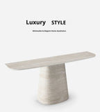 Any Size Custom Travertine Pattern Entryway Console Table Coffee Table Luxury Minimalist Living Room Side Accent Table Furniture