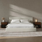 Cloud Upholstered  Bed Frame with Headboard, 5 Inch Foam Padded Platform, No Box Spring, Easy Assembly , Customized