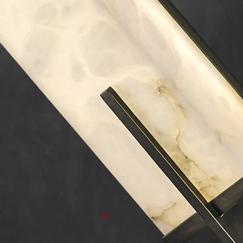 Nordic minimalist imitation marble living room TV background wall light hotel bedroom headboard resin light