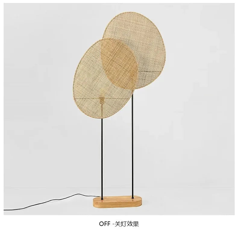 H5-Wabi Sabi Wall Lamp Japanese Room Decor Rattan Lamp Hand-woven Living Room Bedroom Beside Retro Study Corridor Aisle Light
