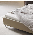 Modern Leather Wingback King/Queen Soft Bed Frame with Upholstered Headboard Can be Customzied