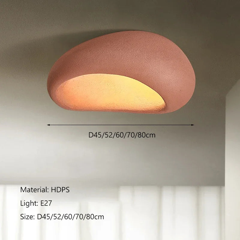 Nordic Minimalist Wabi Sabi Cream Wind Led Ceiling Lamps Chandelier Lustre Living Dining Room Home Decor Bedroom Lights Fixture
