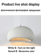 Nordic Wabi Sabi Pendant Lamps Dining Room Lighting Modern Living Room Bedroom LED Ceiling Chandelier Loft Lustre Hanging Lights