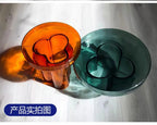 Nordic Light Luxury Glass Coffee Table Creative Petal Shape Living Room Combination Coffee Table Modern Creative Furniture