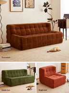 Any Size Custom Chenille Togo Lazy Sofa 6 Pleats 5 Buttons Plump Filling Compressed Shipping Multi Colors Available Cozy Living