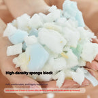 Italian Faux Rabbit Fur Bean Bag Chair, Adjustable Lounge Sac for Living Room & Bedroom, Mixed Filling & Ergonomic, White