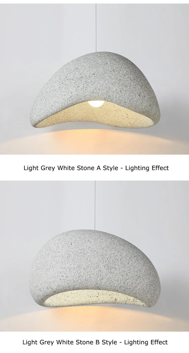 2026 New Model Wabi Sabi Pendant Lamp Living Room Dining Table Bedroom LED Ceiling Chandelier Light Home Decor E27 Hanging Lamp
