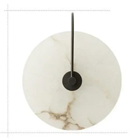 Nordic Postmodern Minimalist Marble Living Room Wall Lamp Creative Circular Bedroom Headboard Corridor Wall Lamp