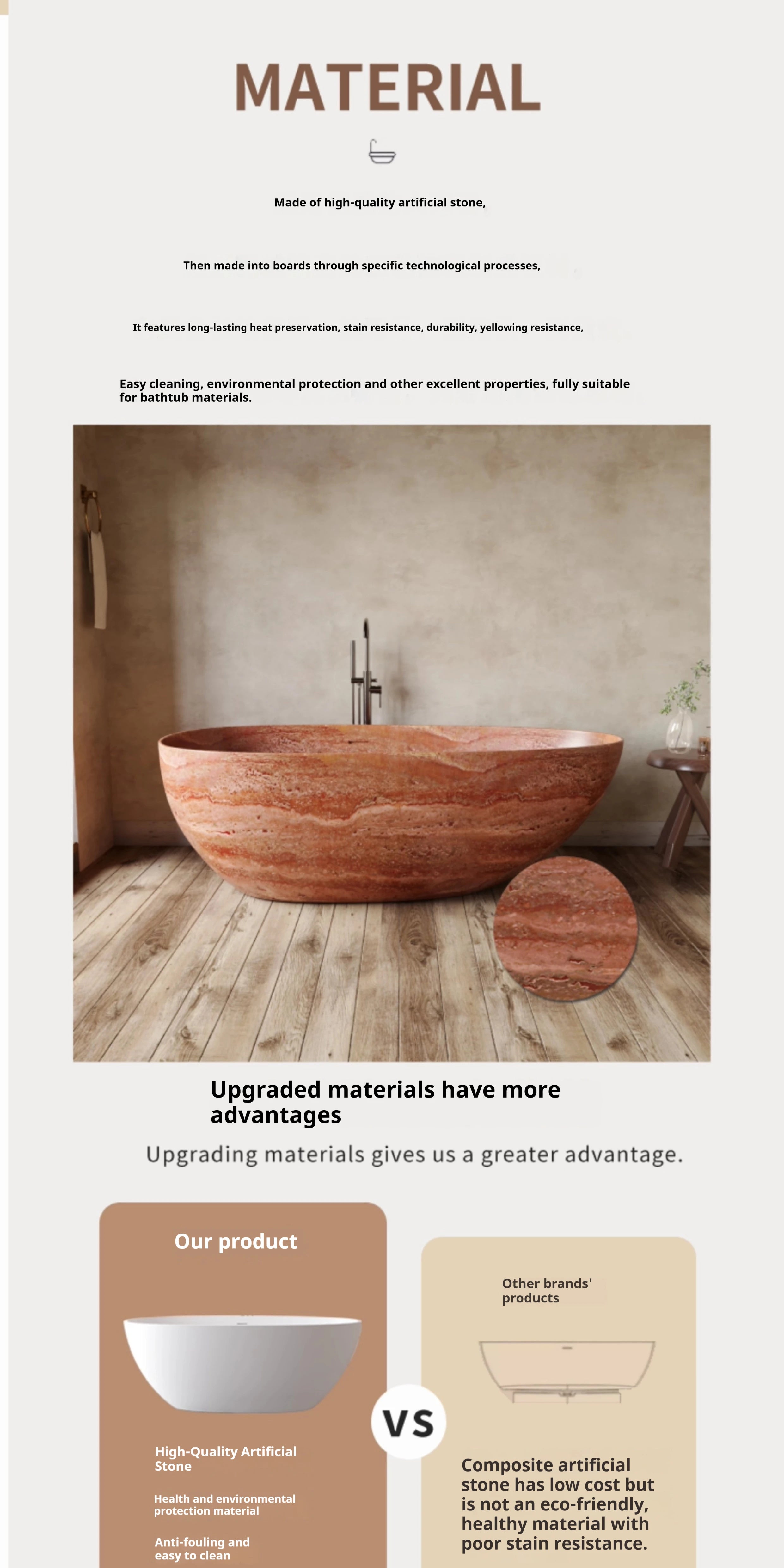 Any Size Custom Italian Luxury Egg Shaped Bathtub Freestanding Soaking Tub Villa Bathroom Spa Whirlpool Tub Modern Luxury Design