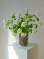 Creative Transparent Wrinkle Glass Vase Desk Decoration Flower Arrangement Hydroponics Flower Pots Floral Vases Modern Decor