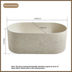 Any Size Custom Japanese Wabi Sabi Cultured Stone Bathtub Artistic Freestanding Soaking Tub Heat Retention Easy Clean Body Conto