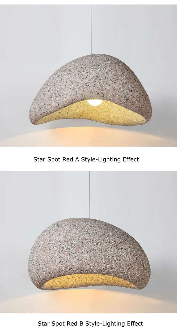 2026 New Model Wabi Sabi Pendant Lamp Living Room Dining Table Bedroom LED Ceiling Chandelier Light Home Decor E27 Hanging Lamp