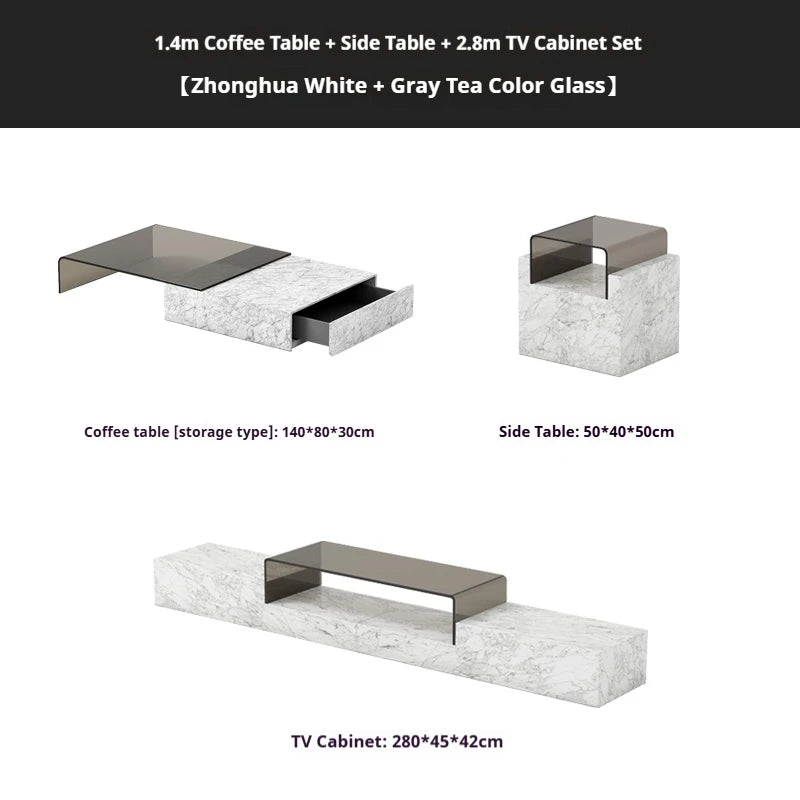 Any Size Custom Italian Luxury Stone TV Console Modern Entertainment Wall Fireplace Waterproof Scratch Proof EO Certified Living