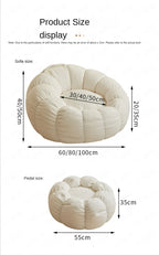 Lazy Sofa Sofa Chair balcony Leisure sleep Sofa living room sofas Modern easy chair small Sofa with Stool Bedroom Furniture