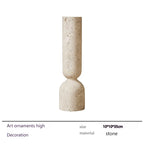 Any Size Custom Modern Marble Sculpture Vase Handcrafted Unique Stone Art Decor Luxury Home Living Room Shelf Office Desk Premiu