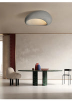 Nordic Minimalist Wabi Sabi Cream Wind Led Ceiling Lamps Chandelier Lustre Living Dining Room Home Decor Bedroom Lights Fixture