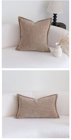 Coffee Brown Maillard Cushion Cover Retro Geometric Jacquard Pillow Case Wabi Sabi Pillow Covers Decorative Modern Luxury Home