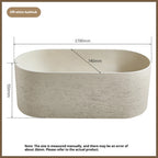 Any Size Custom Japanese Wabi Sabi Cultured Stone Bathtub Artistic Freestanding Soaking Tub Heat Retention Easy Clean Body Conto
