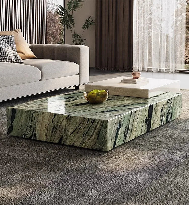 Any Size Custom Italian Luxury Marble Coffee Table High End Designer Statement Piece Villa Penthouse Living Room Heat Scratch Re