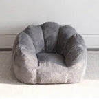 Any Size Custom Rabbit Fur Lazy Sofa Crushed Sponge Filling Soft Wrapped Feeling Vacuum Compressed Shipping Cozy Living Room Cas