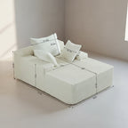 67 Inch Chaise Lounge Chair Indoor Oversized Upholstered Corduroy Sofa Bed Deep Seat Sleeper Couch Customized