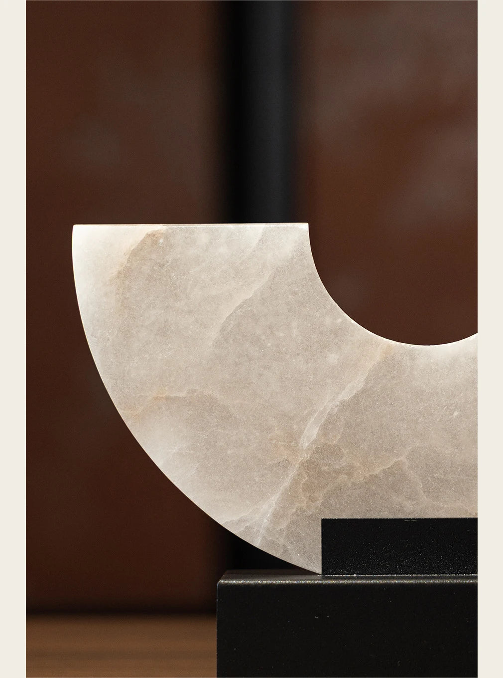 Imitate Jade Marble Semi-circular Ornaments Desk Decoration Natural Stone Sculpture Creative Crafts Room Aesthetic Decor
