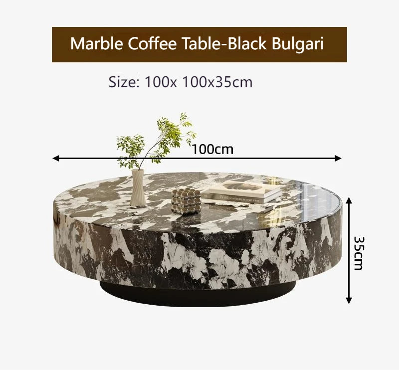 Any Size Custom Italian Minimalist Round Marble Nesting Tables Set Luxury Natural Stone Designer Villa Penthouse Living Room Fur