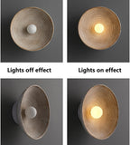 Nordic Creative Retro Round Wall Lamp Wabi-sabi Resin Sconces for Living Room Bedroom Bedside Hotel Corridor  Decor lightig