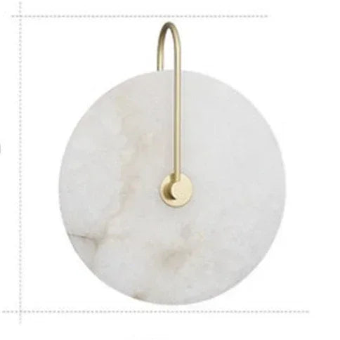 Nordic Postmodern Minimalist Marble Living Room Wall Lamp Creative Circular Bedroom Headboard Corridor Wall Lamp
