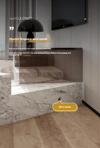 Any Size Custom Italian Luxury Stone TV Console Modern Entertainment Wall Fireplace Waterproof Scratch Proof EO Certified Living